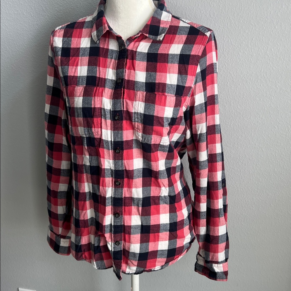 Windriver Outfitting Co. Plaid Button-Down Shirt - image 4